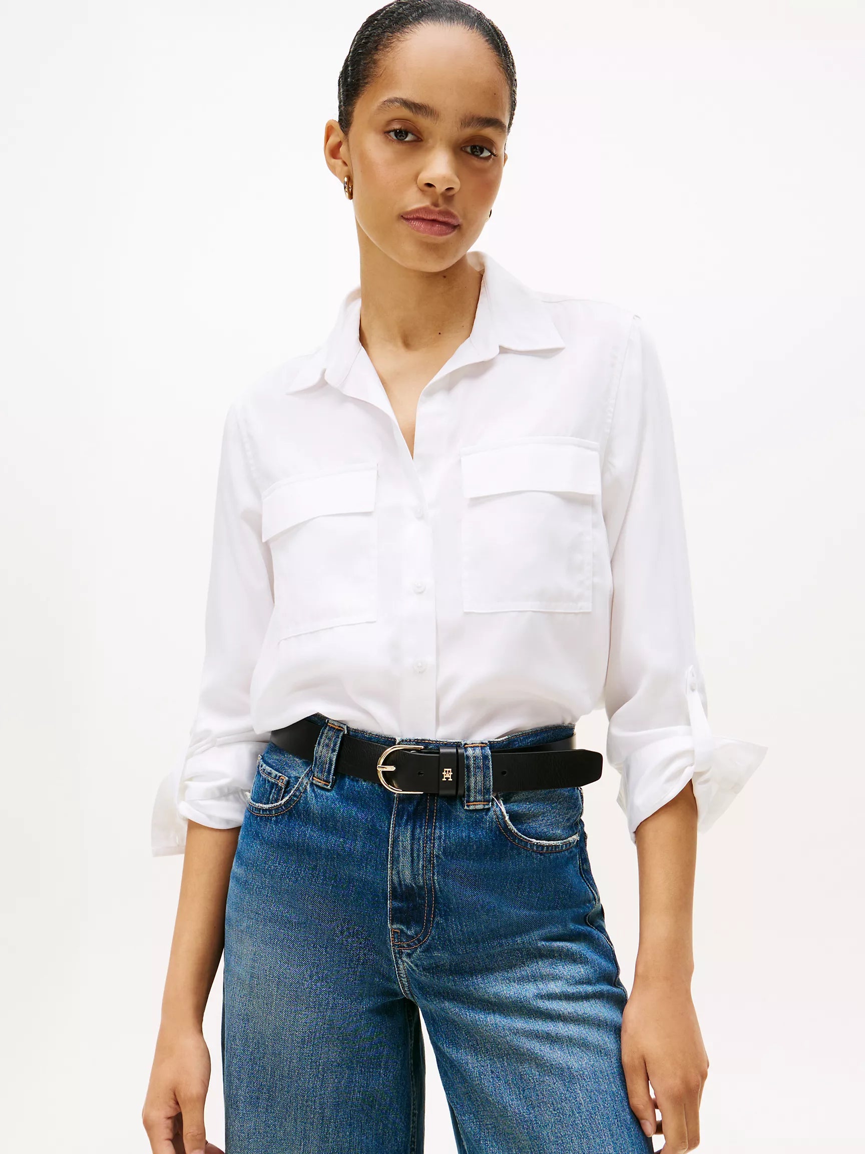 Womens' Tommy Lightweight Utility Shirt/Optic White