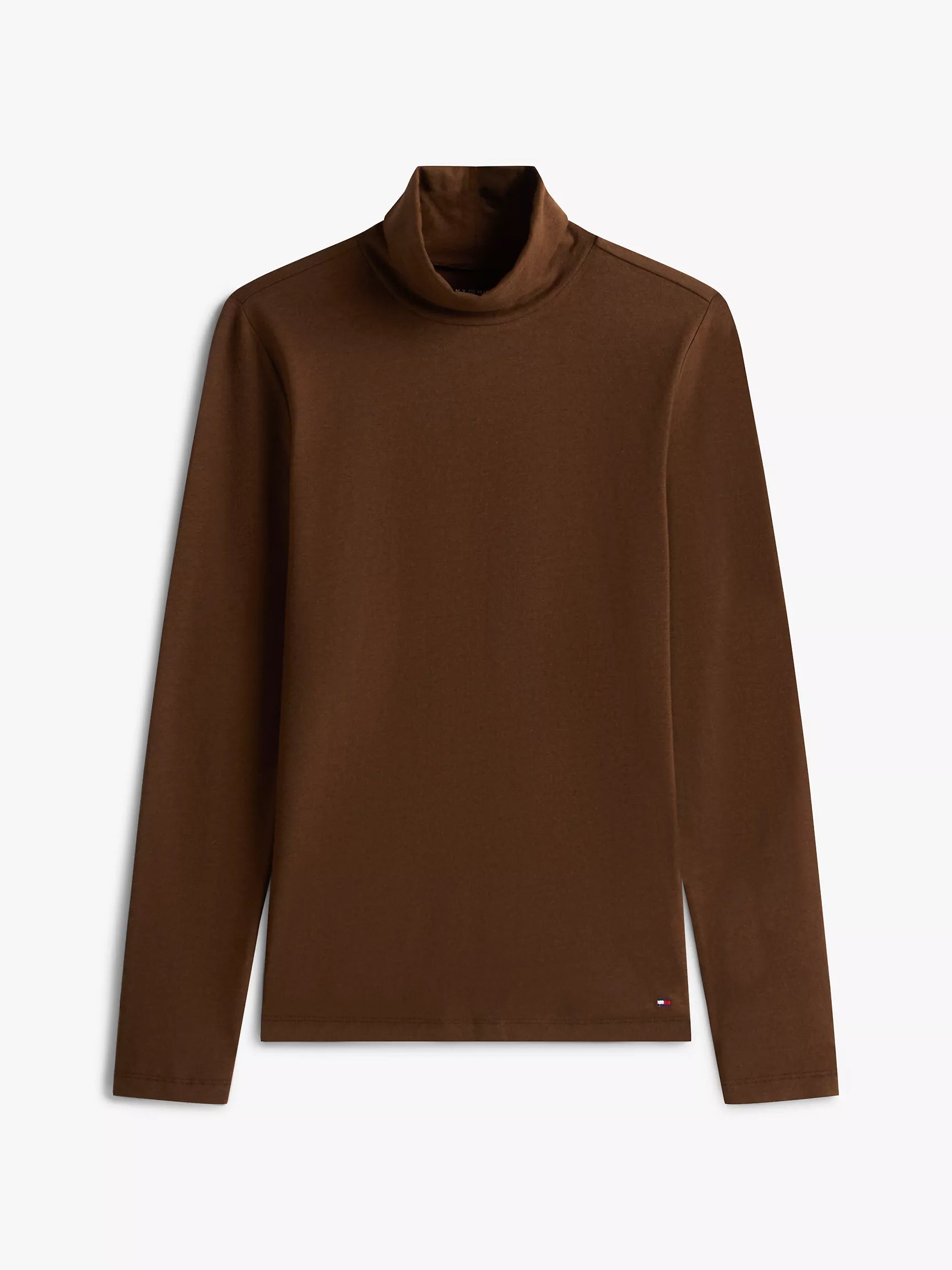 Womens' Tommy Long-Sleeve Turtleneck T-Shirt Legacy Brown