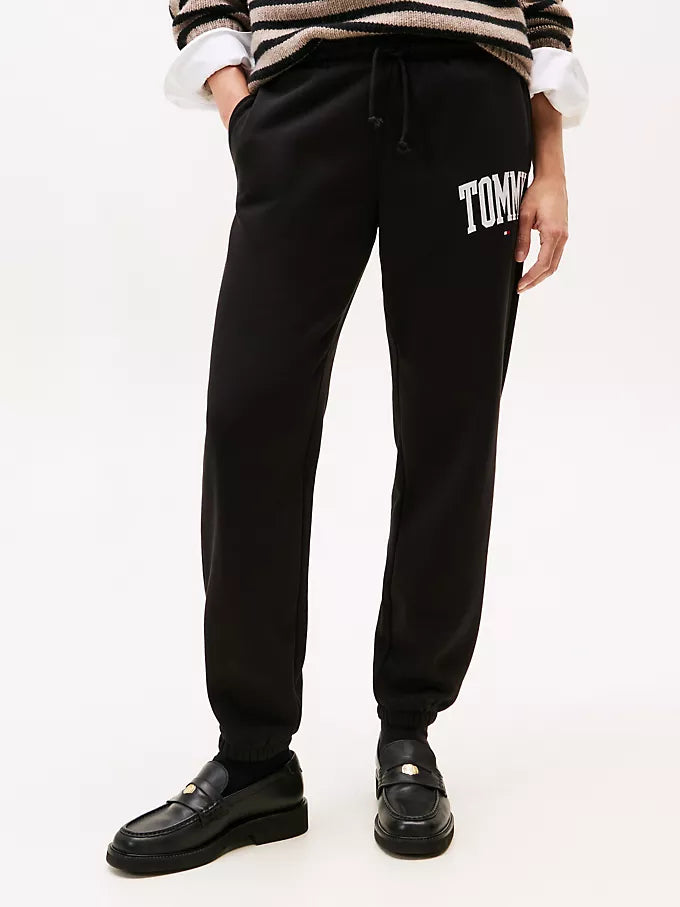 Tommy Womens' Varsity Tommy Logo Sweatpant/ BLACK