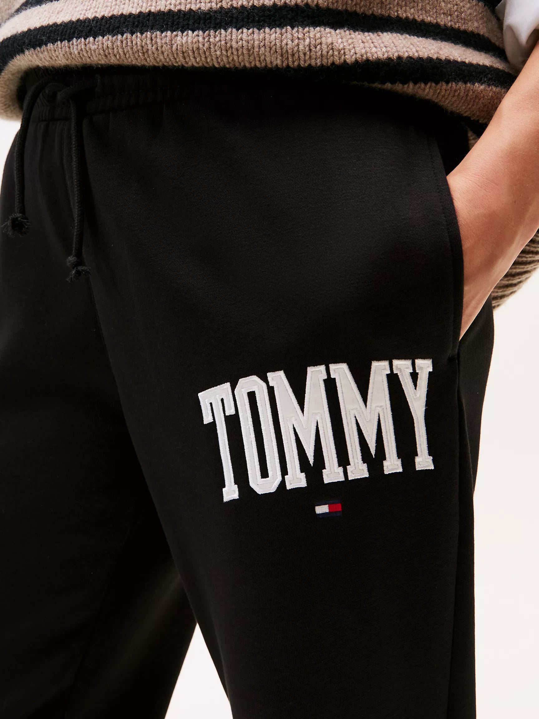 Tommy Womens' Varsity Tommy Logo Sweatpant Black