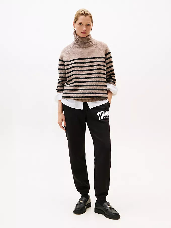 Tommy Womens' Varsity Tommy Logo Sweatpant/ BLACK