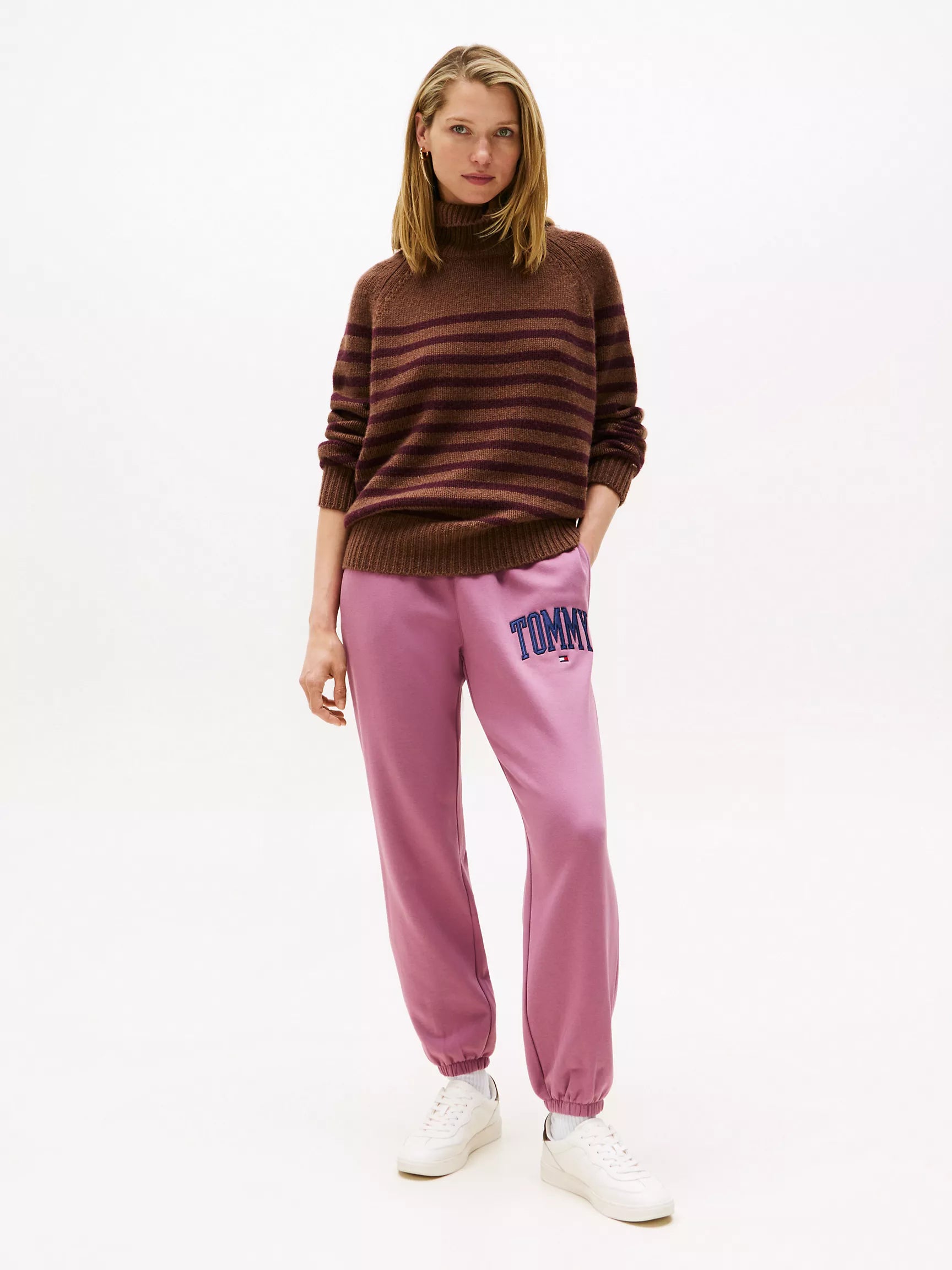 Tommy Womens' Varsity Tommy Logo Sweatpant/ Misty Plum