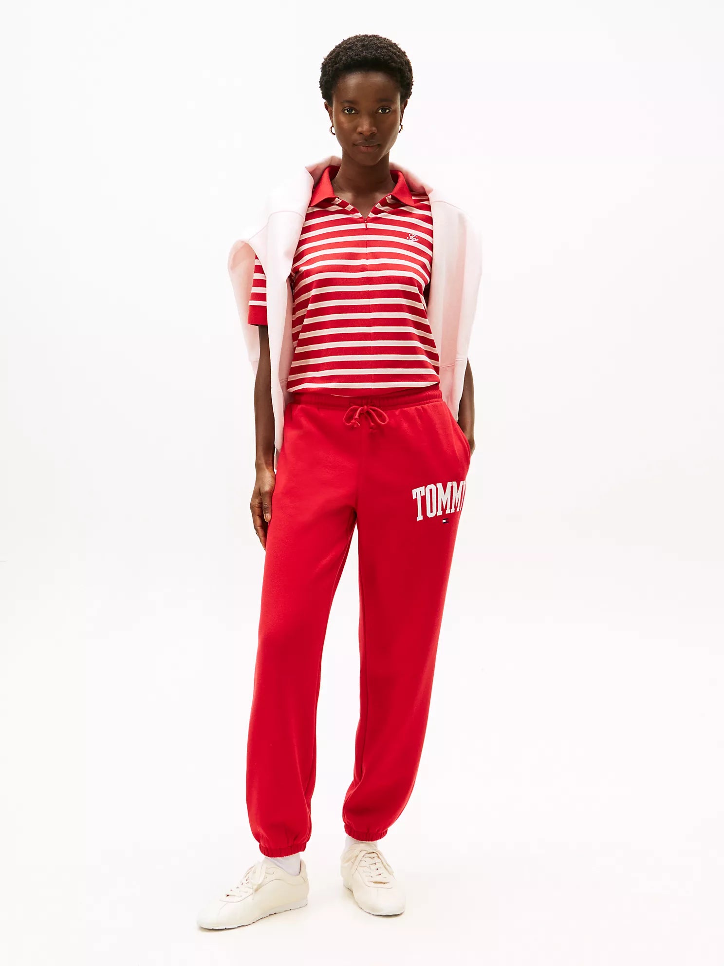 Tommy Womens' Varsity Tommy Logo Sweatpant/ Primary Red
