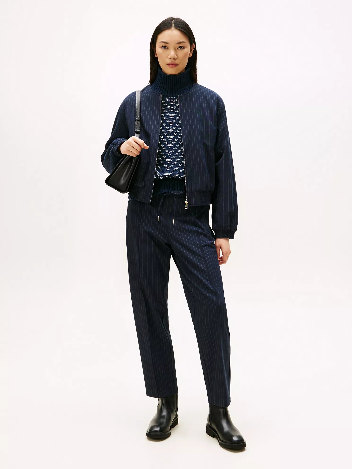 Womens' Tommy Tapered Drawstring Pant Navy Blue