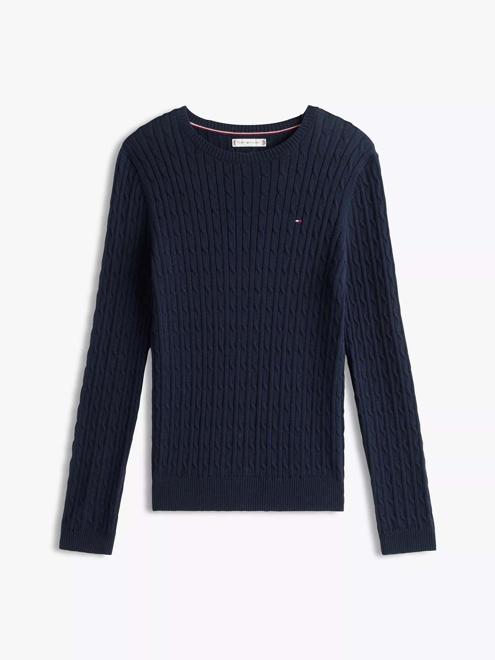 TOMMY WOMENS' Cable Knit Sweater NAVY