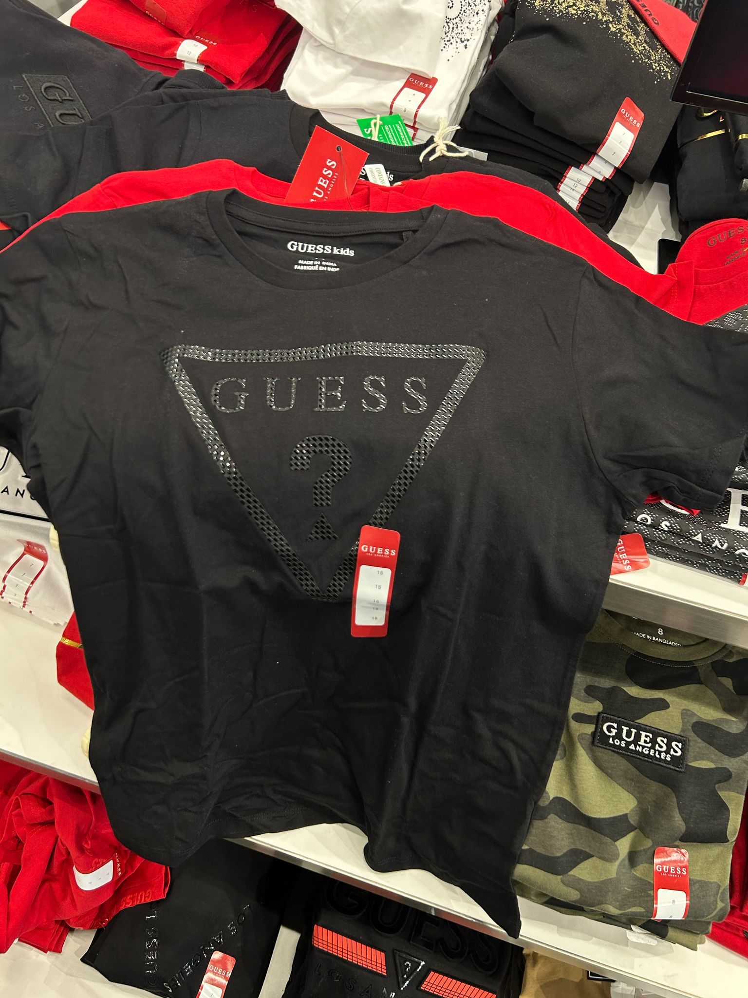 Guess Boys Erikk Logo Crewneck Tee (7-16)