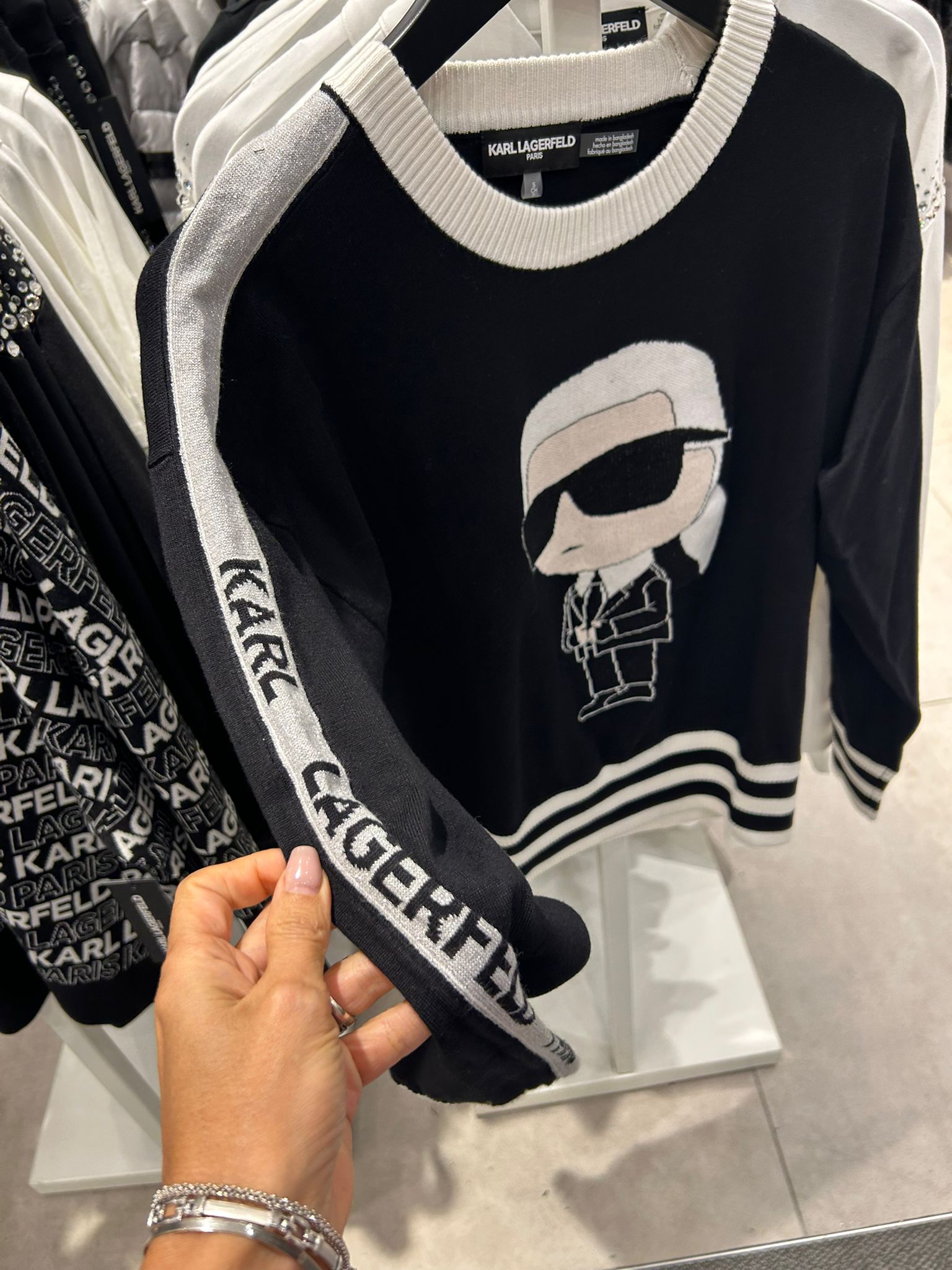 Karl Lagerfeld Paris Women's KARL IN BLAZER SWEATER