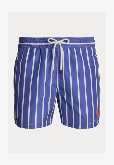 POLO MEN'S TRAVELER SLIM FIT SWIM TRUNK-Blue