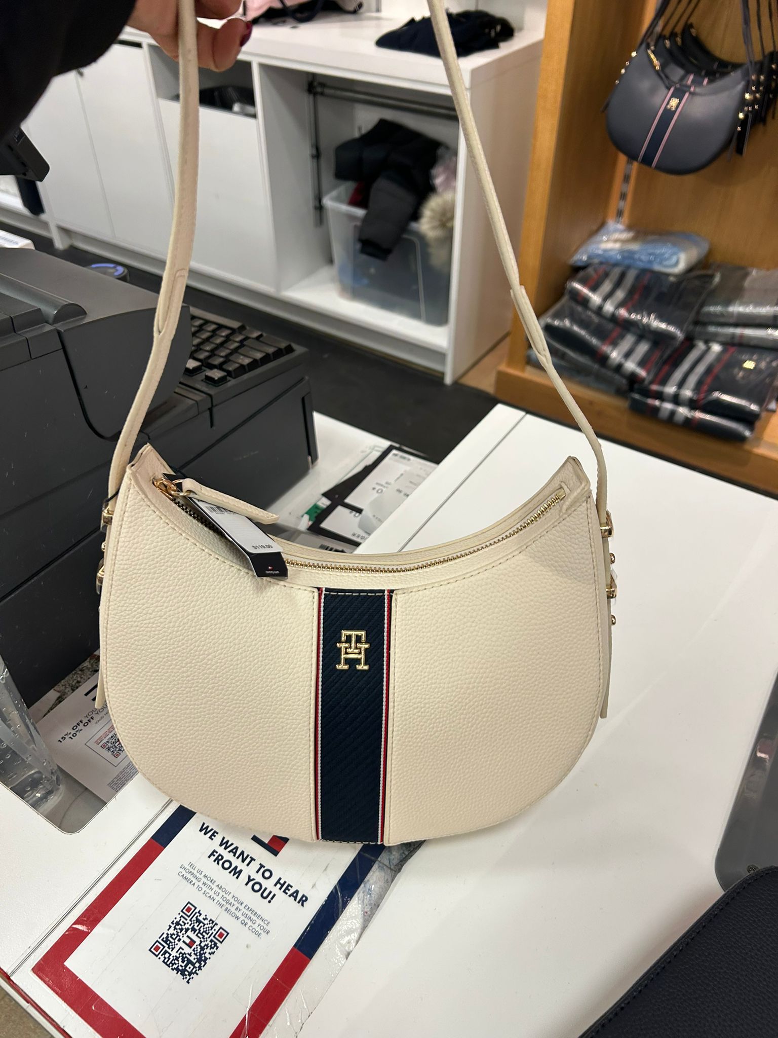 Womens' TOMMY Pebble Grain Hobo Bag