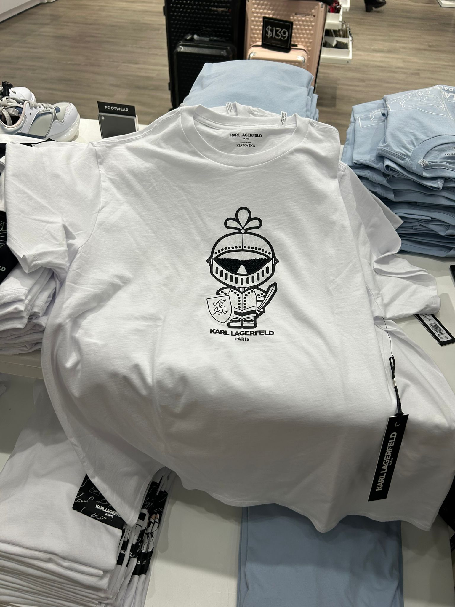 MENS' KARL LAGERFELD Paris TEXTURED KARL ARMOUR TEE