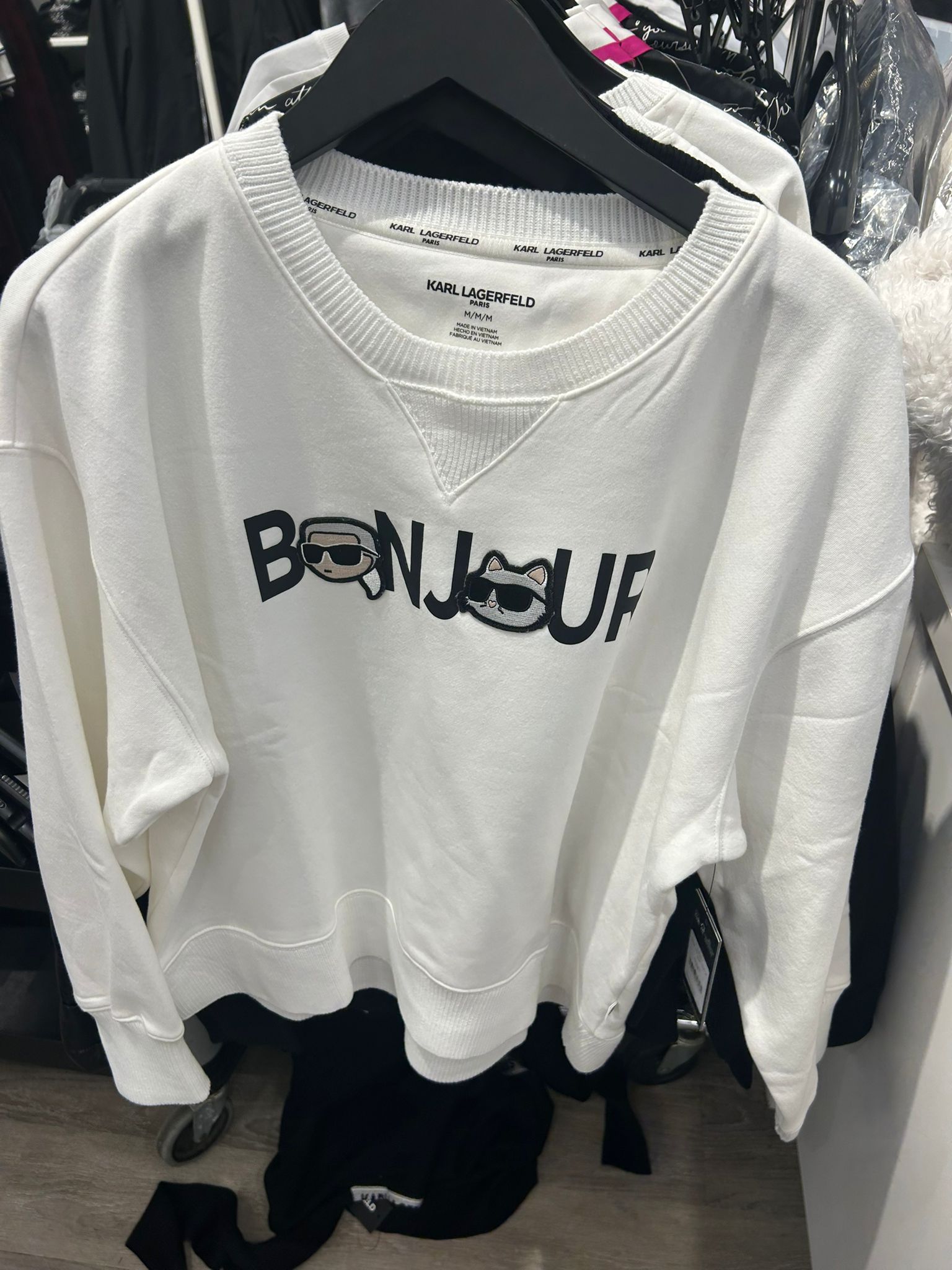 Womens' KARL BONJOUR CHARACTER SWEATSHIRT