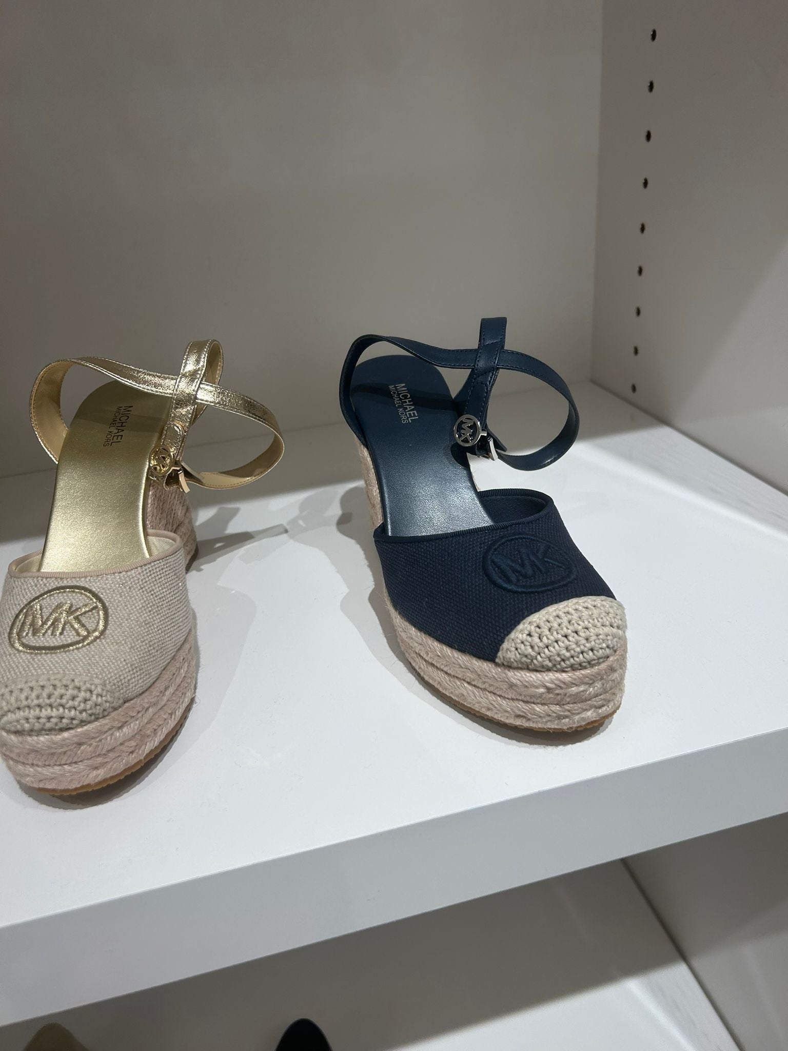 Michael Kors Womens' Larissa Cotton Canvas Espadrille Wedge