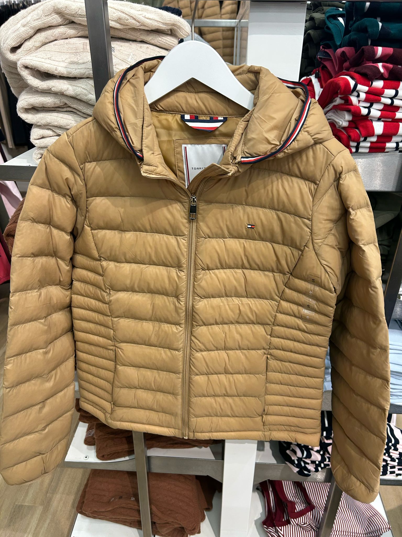 Women's TOMMY HILFIGER Lightweight Hooded Puffer Jacket