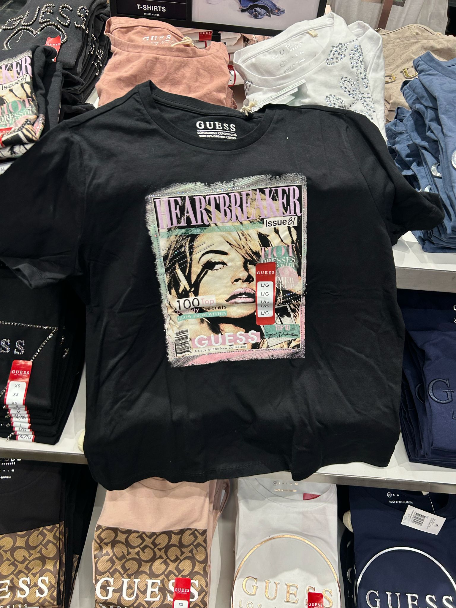 Guess Womens' Eco Heartbreaker Tee