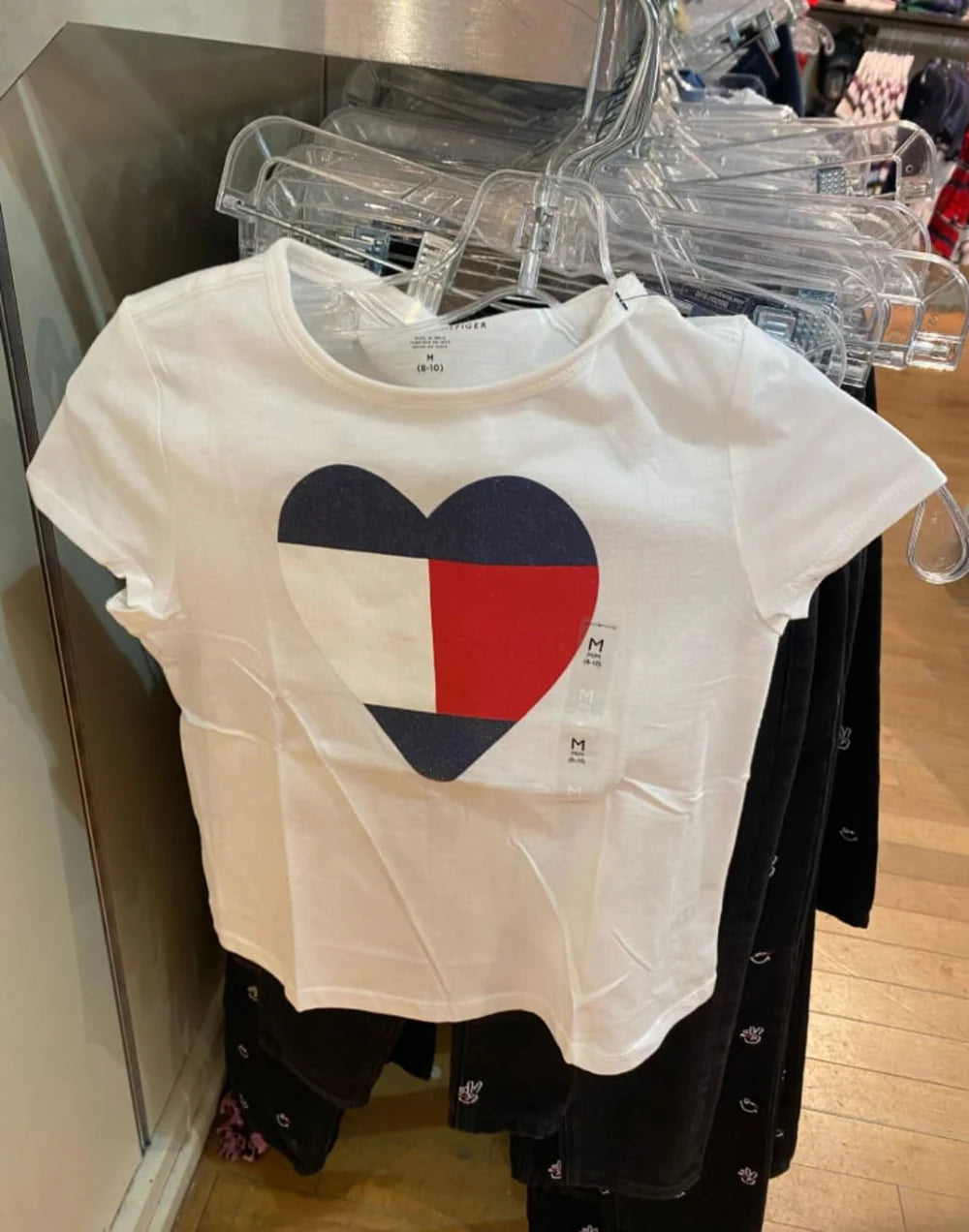 TOMMY HILFIGER GIRLS' HEART T-SHIRT