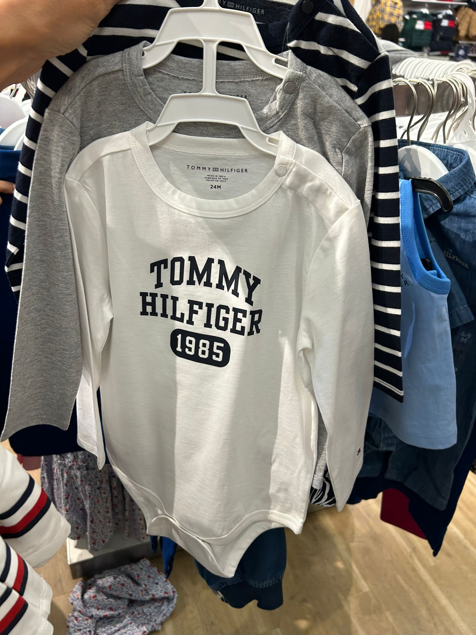 Baby Boys' Tommy  Onesie 3-Pack Gift Set Navy Blue