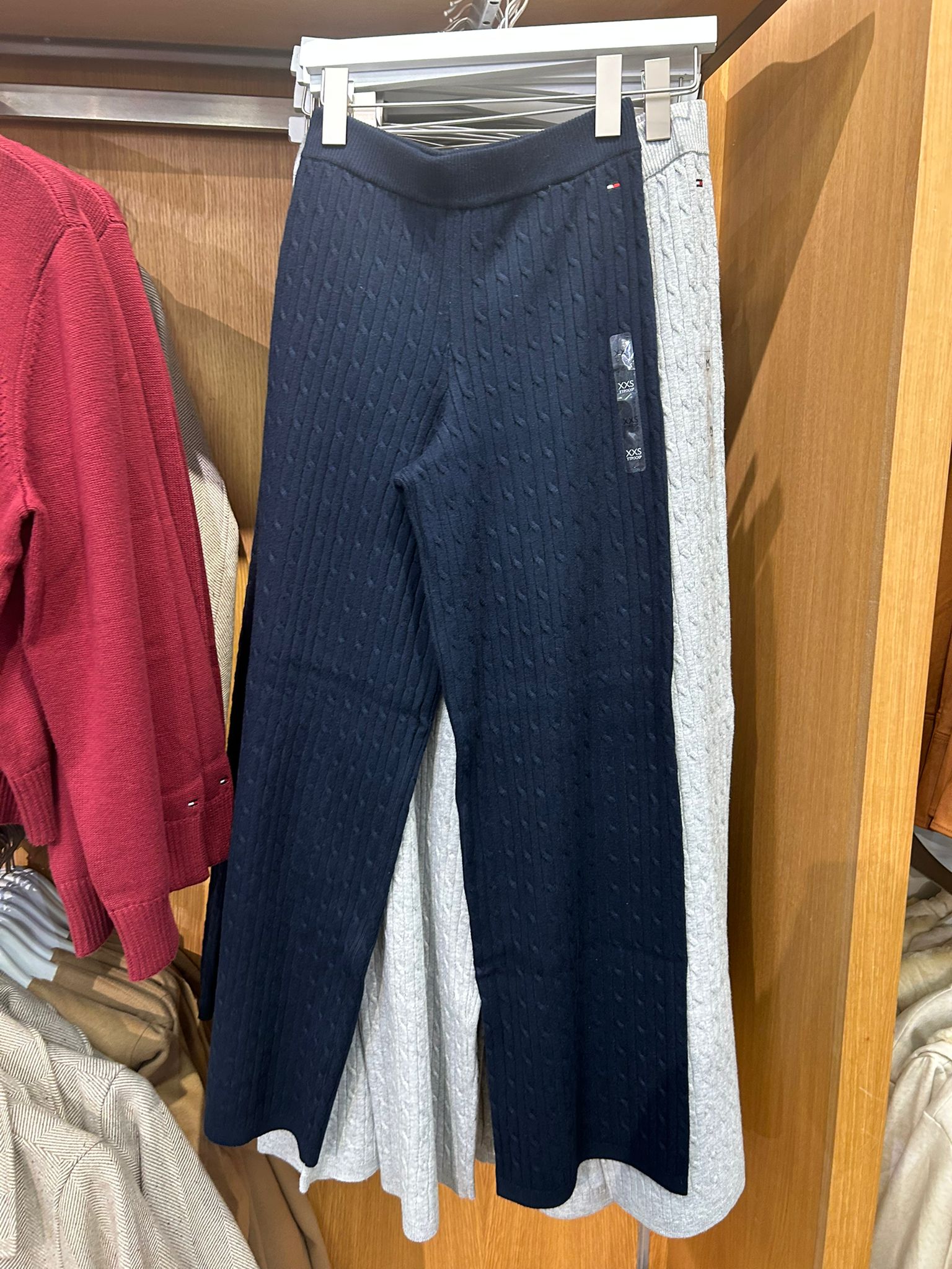 Womens' Tommy Cable Knit Sweater Pant Navy