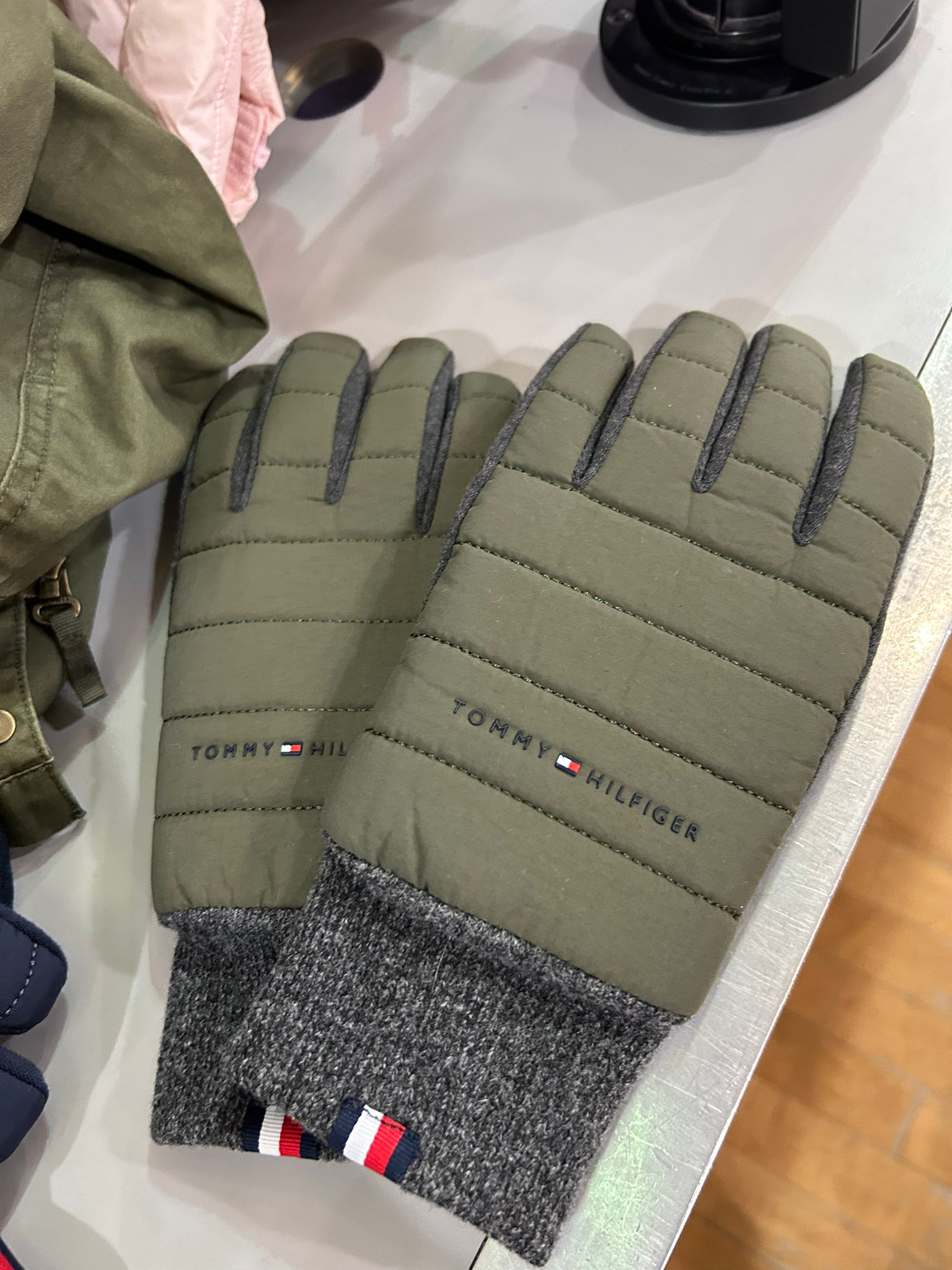 Womens' Tommy Hilfiger Established Nylon Mix Gloves