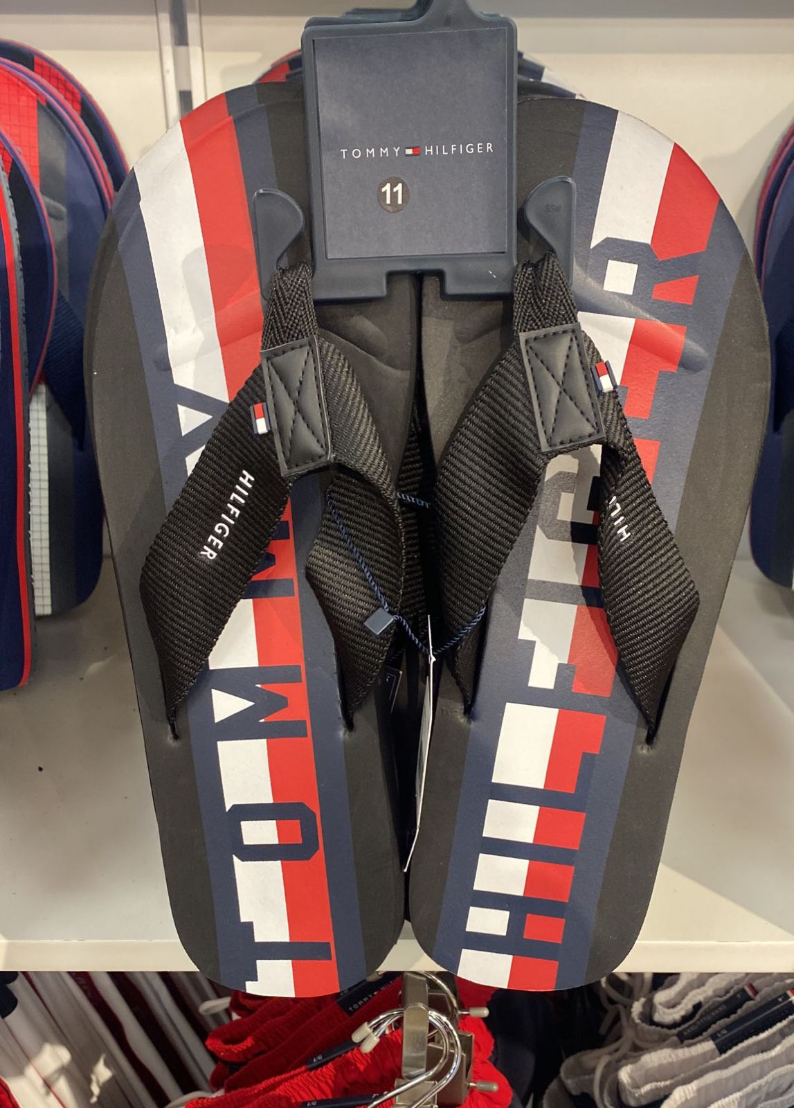 TOMMY HILFIGER LOGO FLIP FLOP Navy Slipper