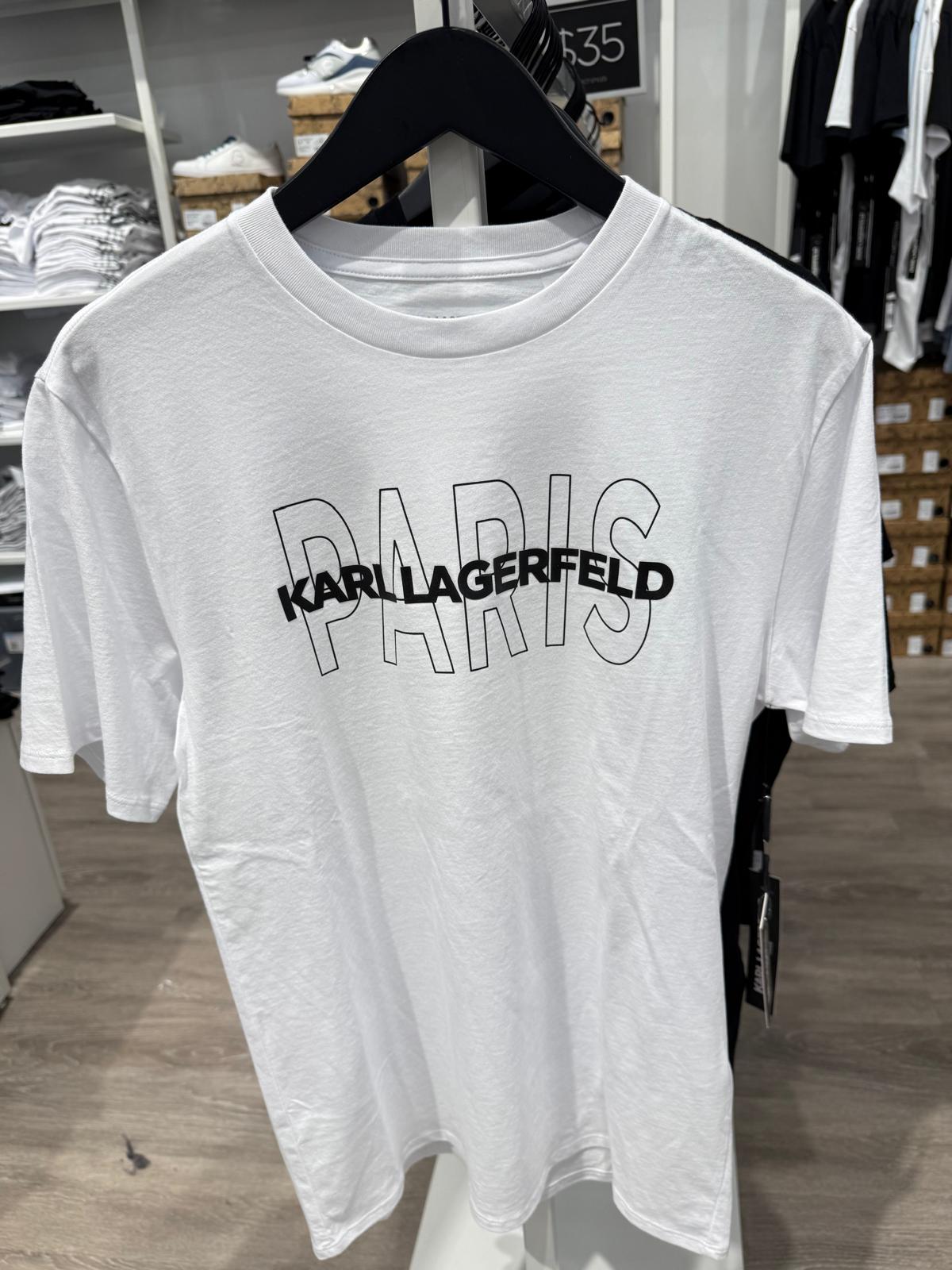 MENS' KARL LAGERFELD Paris LOGO TEE