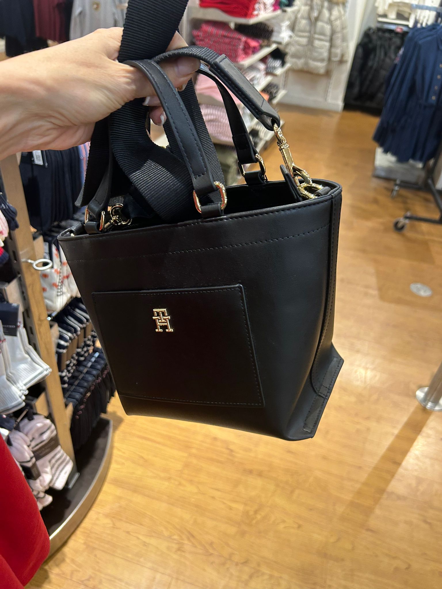 Women's Tommy TH Panel Mini Tote Bag