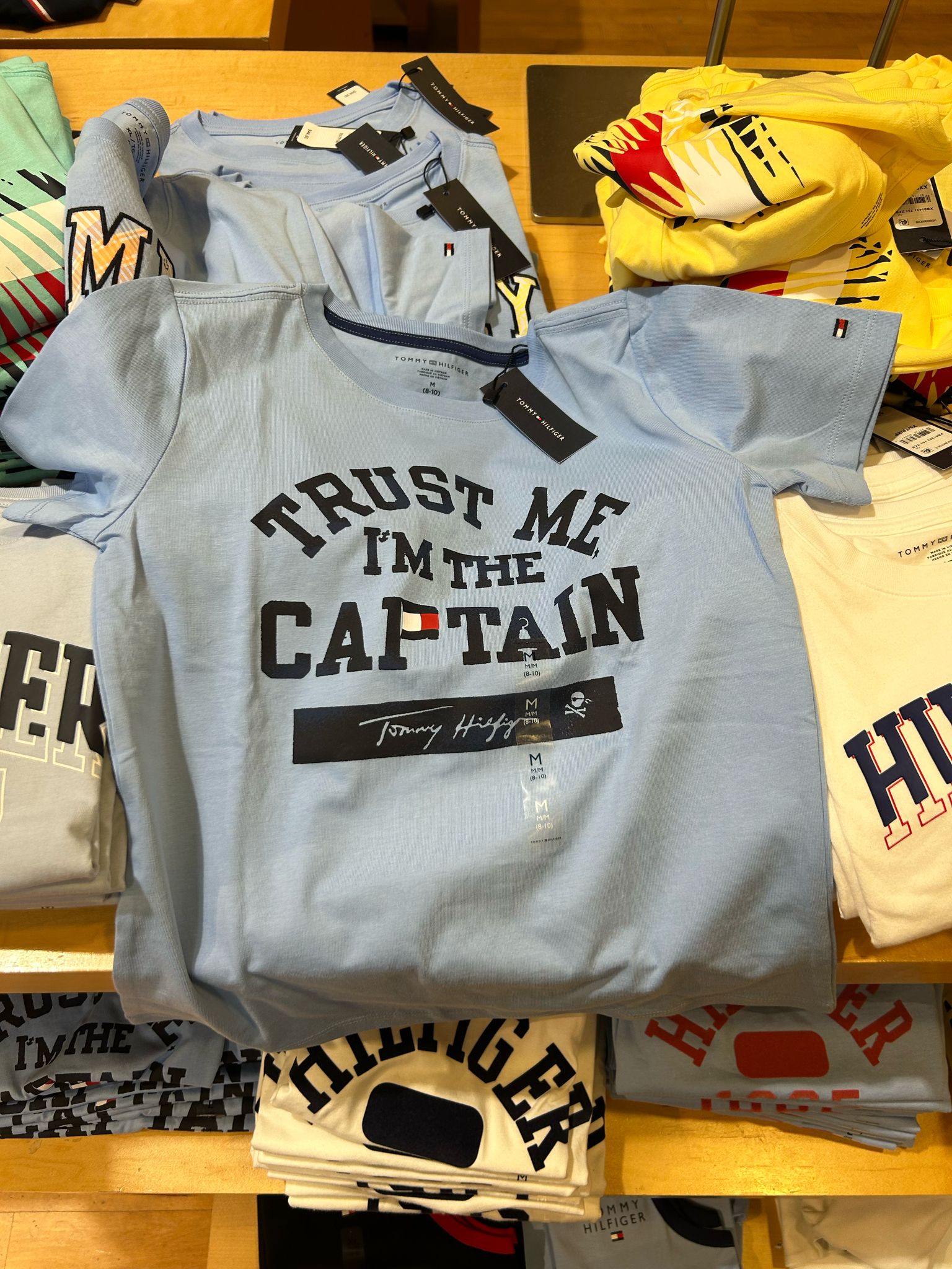 Boys' Tommy Captain Logo T-Shirt/ Vessel Blue