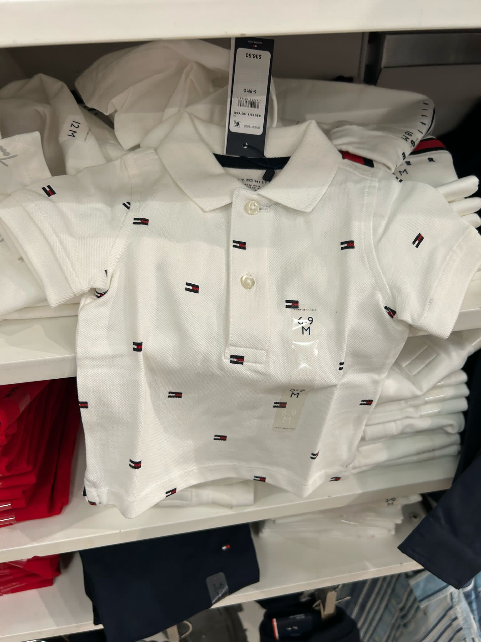 Tommy hilfiger Baby  boys  Allover Flag Print Polo