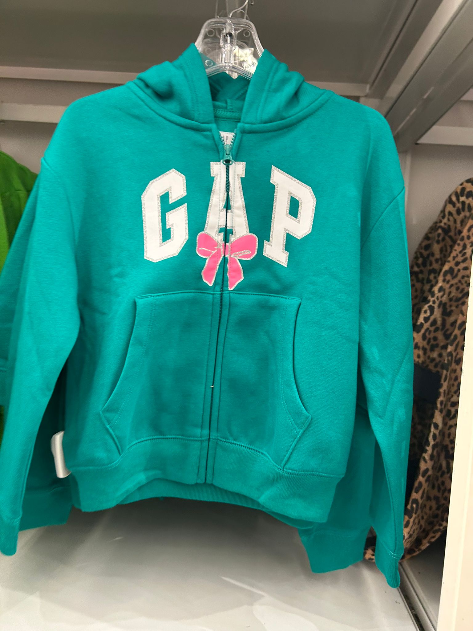 Girls Gap Purple Relaxed Gap Logo Zip Hoodie Jade Fountain