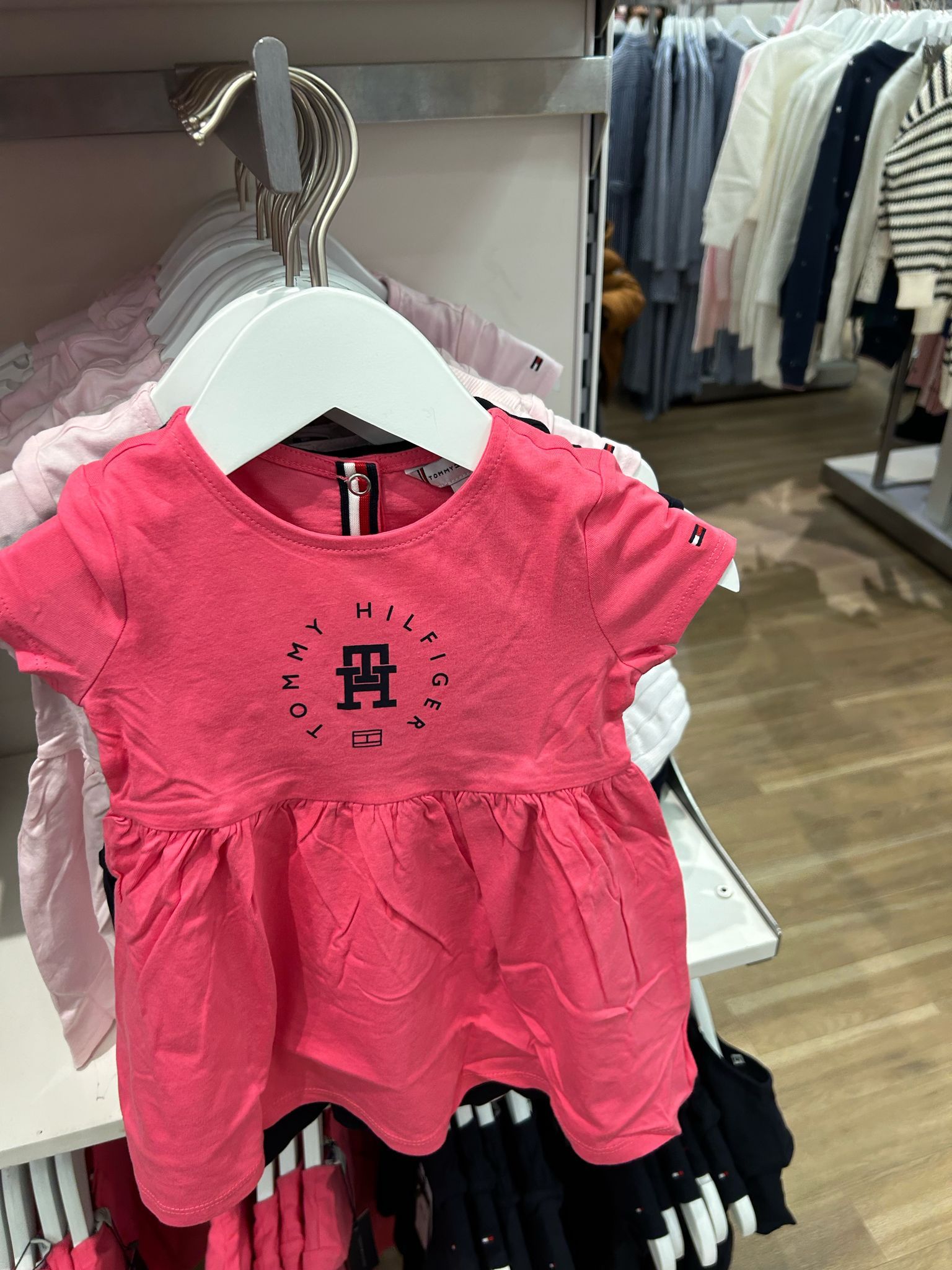 Baby Girls' Tommy Short-Sleeve Circle Logo Dress