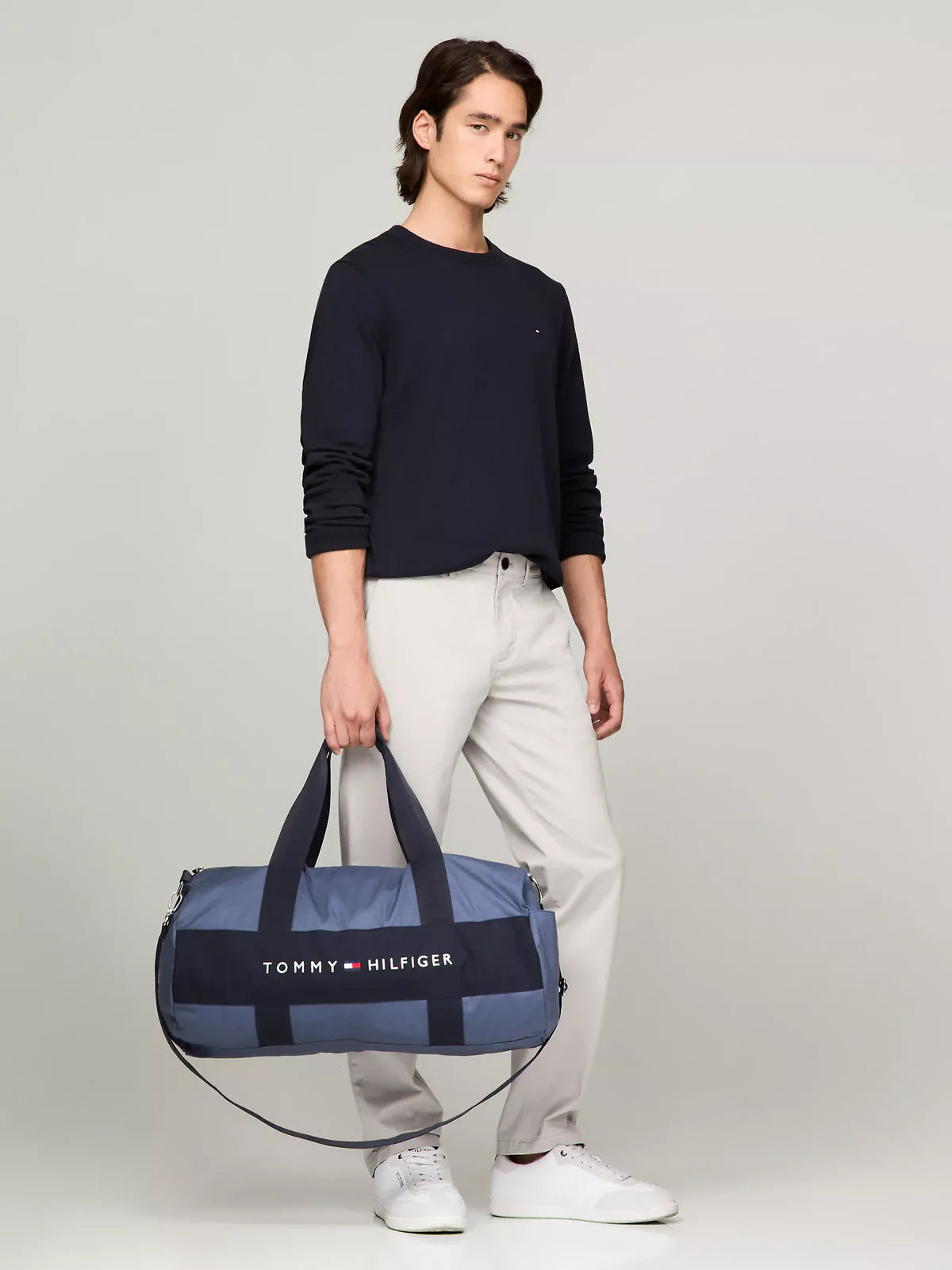 Tommy Logo Chambray Duffel Bag/ Bank Blue - UNISEX / Bank Blue