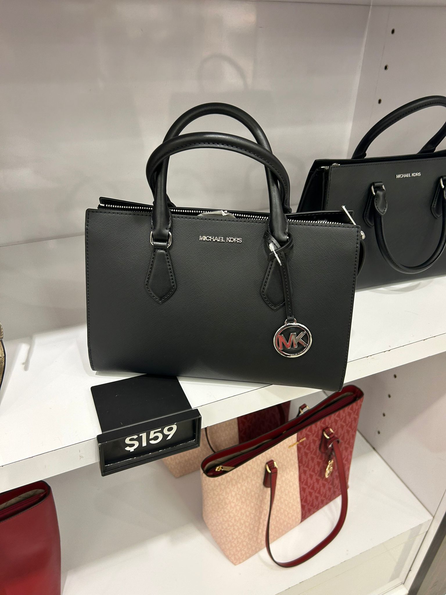 Women's Michael Kors Sheila Medium Satchel BLACK