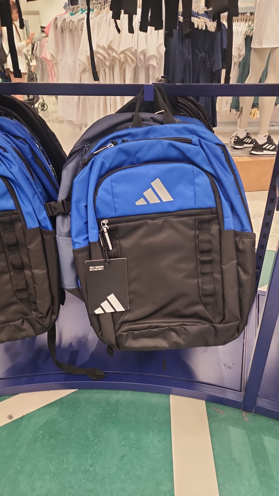 Adidas Excel 7 Backpack Blue / Black / Silver Metallic