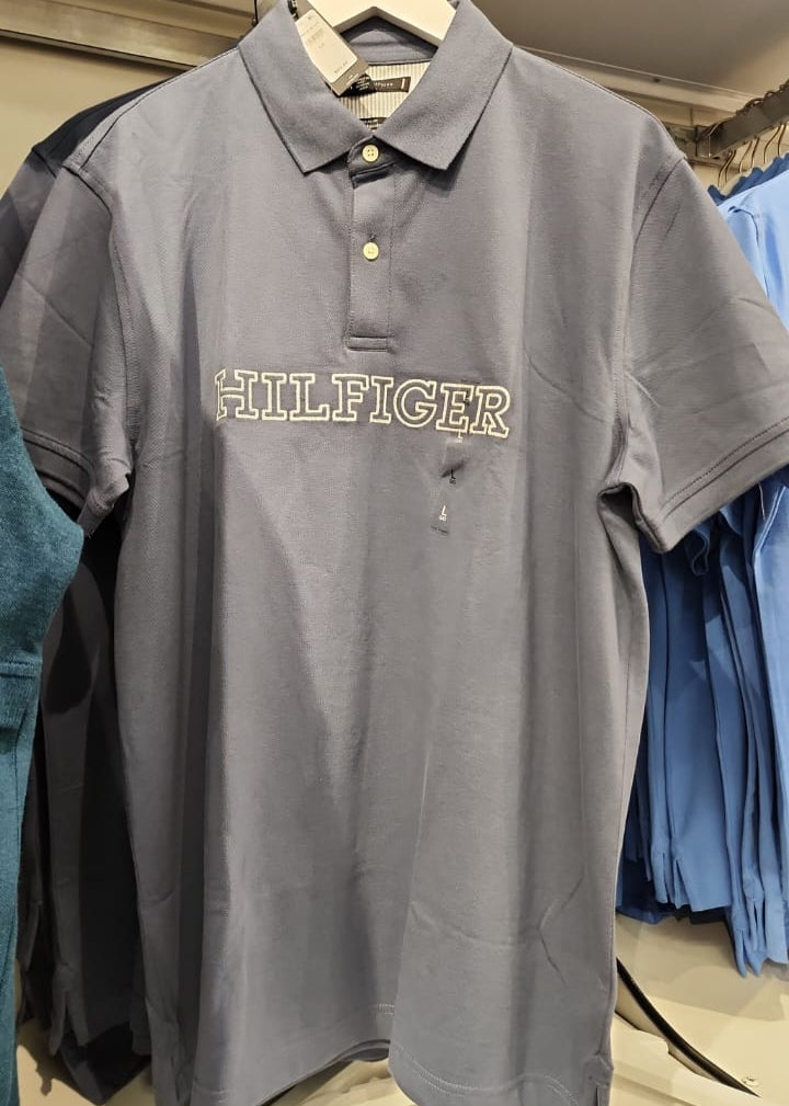 Tommy Mens' Regular Fit Hilfiger Logo Polo