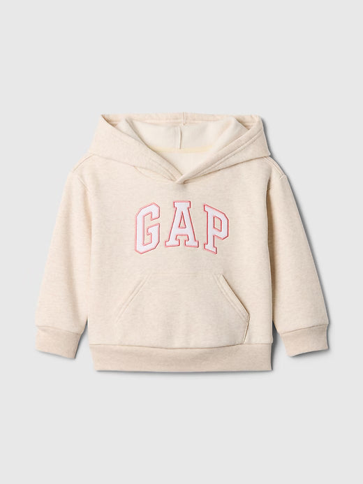 Gap BabyGirl × Disney Relaxed Logo Hoodie Cream And Beige