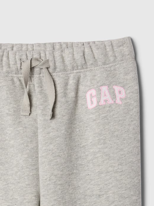 BabyGirl Gap × Disney Relaxed Logo Pull-On Joggers  Gray And White Marl
