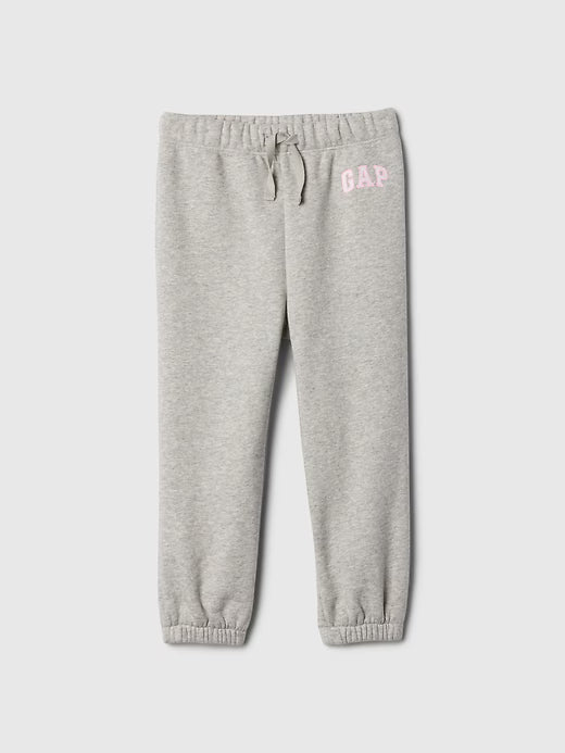BabyGirl Gap × Disney Relaxed Logo Pull-On Joggers  Gray And White Marl