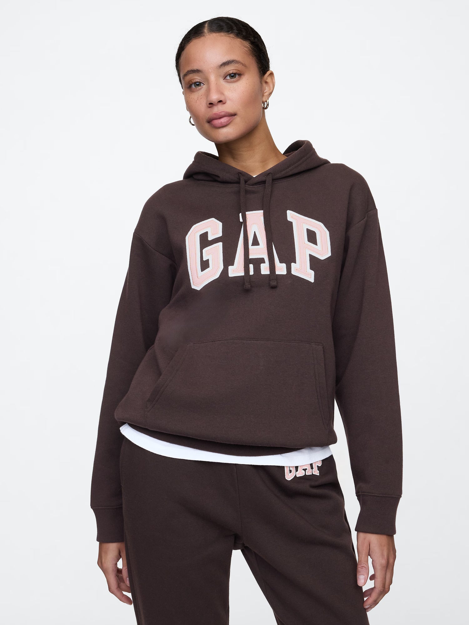 Women Gap Logo Hoodie/turkish coffee