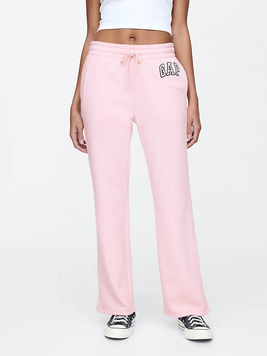 Womens' Gap Logo Straight Sweatpants Misty Pink Rose