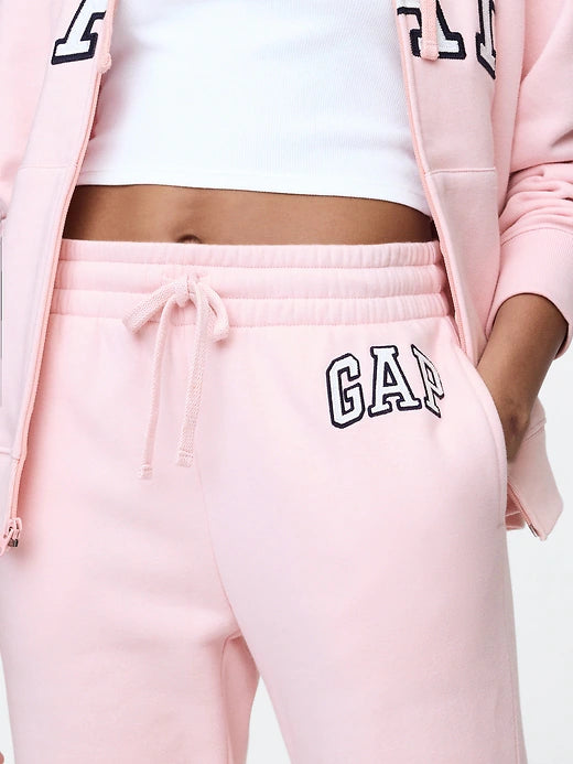 Womens' Gap Logo Straight Sweatpants Misty Pink Rose