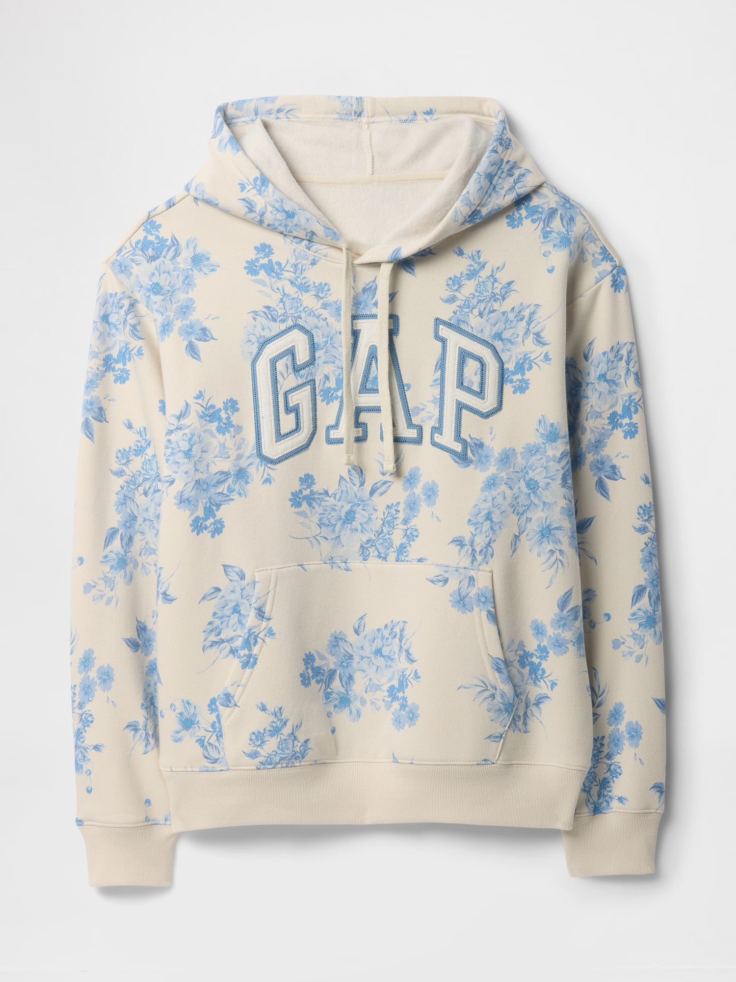 Women Gap Logo Hoodie blue floral