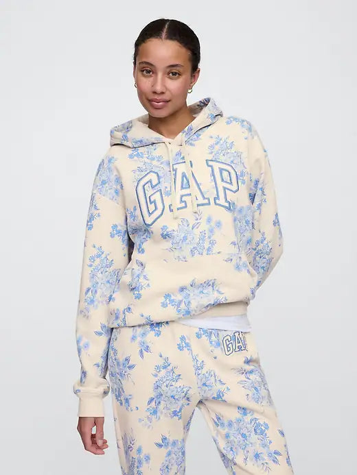 Womens' Gap Logo Hoodie Blue Floral