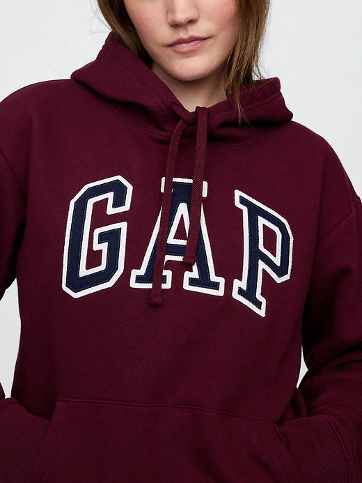 Womens' Gap Logo Hoodie Deep Ruby Red