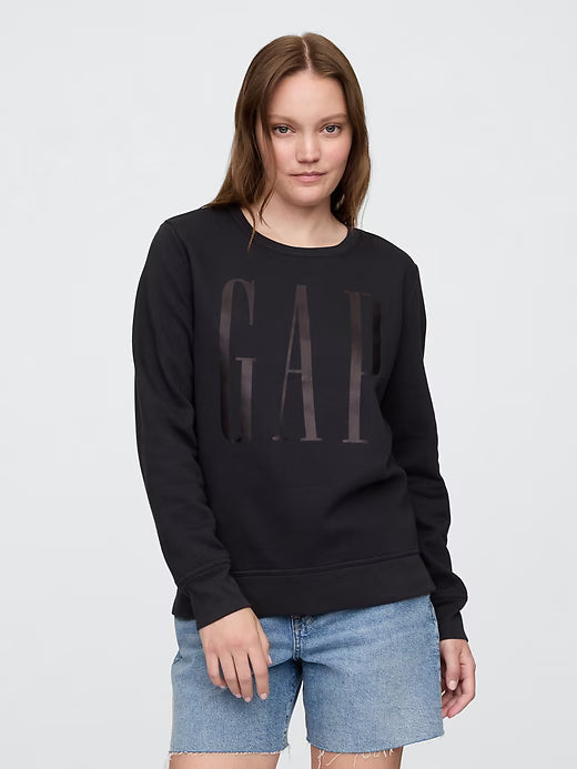 Gap Womens' Relaxed Gap Logo Sweatshirt BLACK