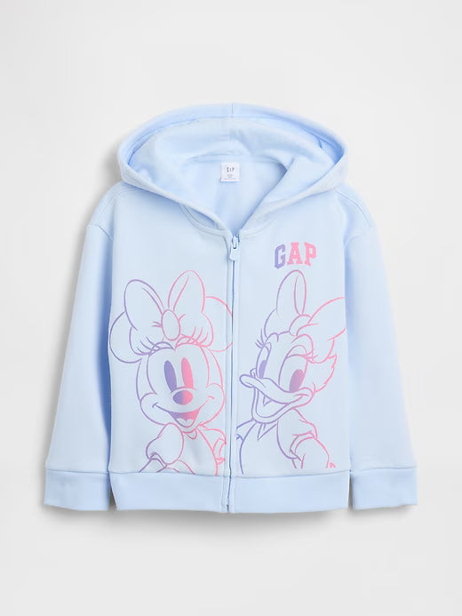 Gap BabyGirl | Gabby's Dollhouse Logo Zip Hoodie Serene Blue Minnie Mouse Daisy