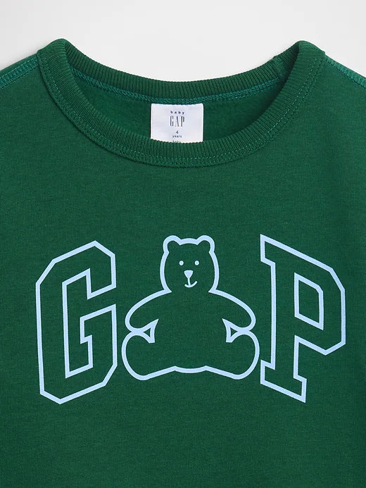 BabyBOY Gap | Logo Sweatshirt Evergreen Glamour Green