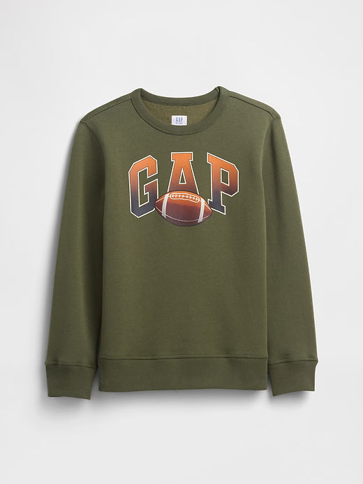 Boys Gap Logo Sweatshirt  Army Jacket Green