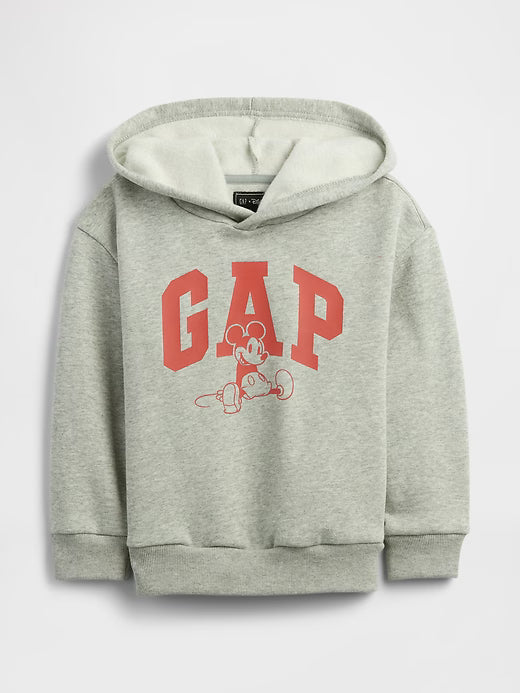 BabyBOY Gap × Disney Mickey Mouse Relaxed Logo Hoodie  Disney Family Grey