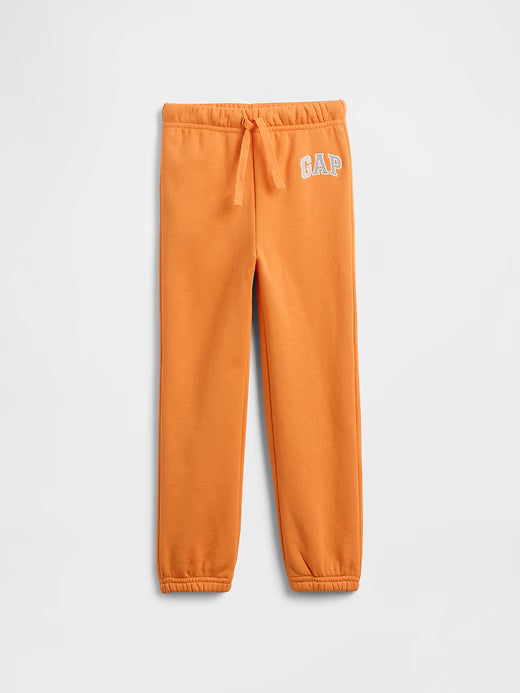 babyboy Gap Relaxed Logo Pull-On Joggers Orange Ochre