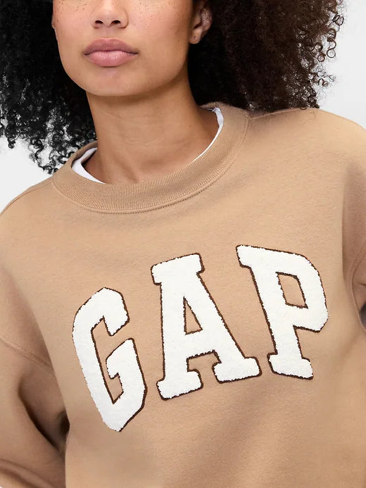 Womens' Gap Logo Sweatshirt  Camel Hair Brown