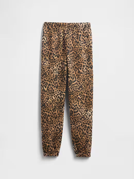 GapGirls Relaxed Gap Logo Joggers  Leopard